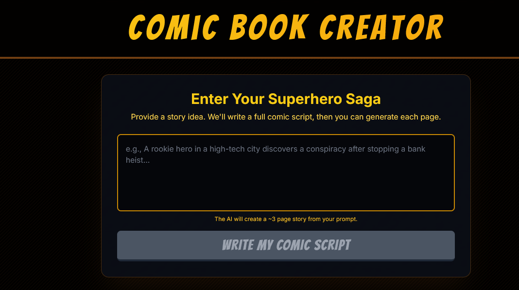 Comic Book Creator